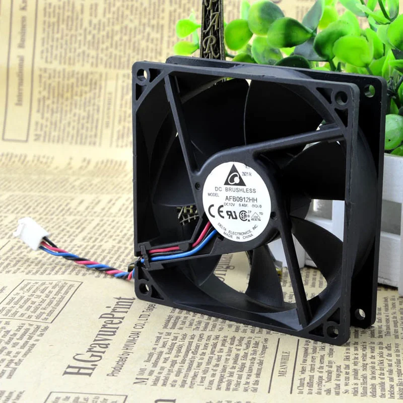 SSEA New Wholesale Cooling Fan For DELTA AFB0912HH 12V 0.4A 9225 92*92*25 Cooling Fan