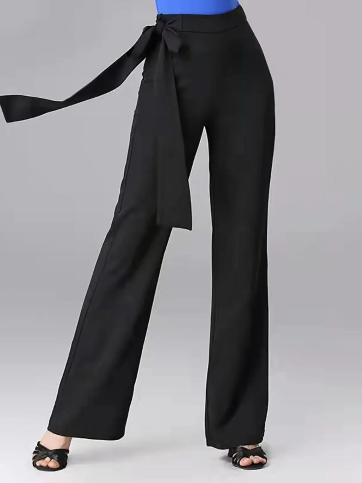 Modern Dance Pants High Waist Wide Leg Square Dance National Dance Latin Dance Long Pants Casual Pants for Women