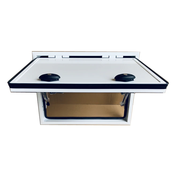 Cheapest  Aluminium Frame  Right Angle Corner  Water Proof caravan Rv Camper Storage Door
