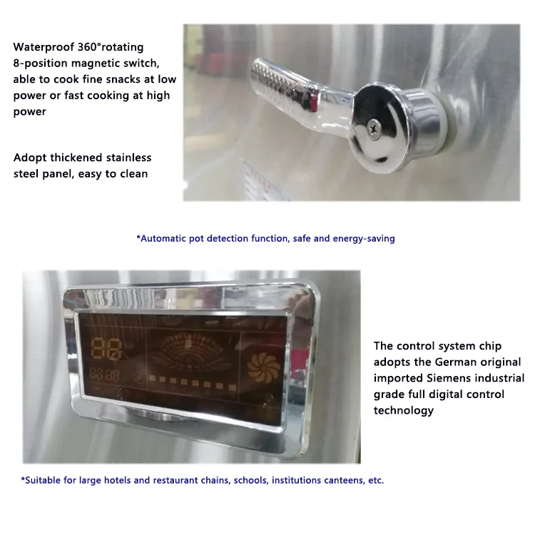 Commercial Double Wok Induction Stove Cooker 15kw