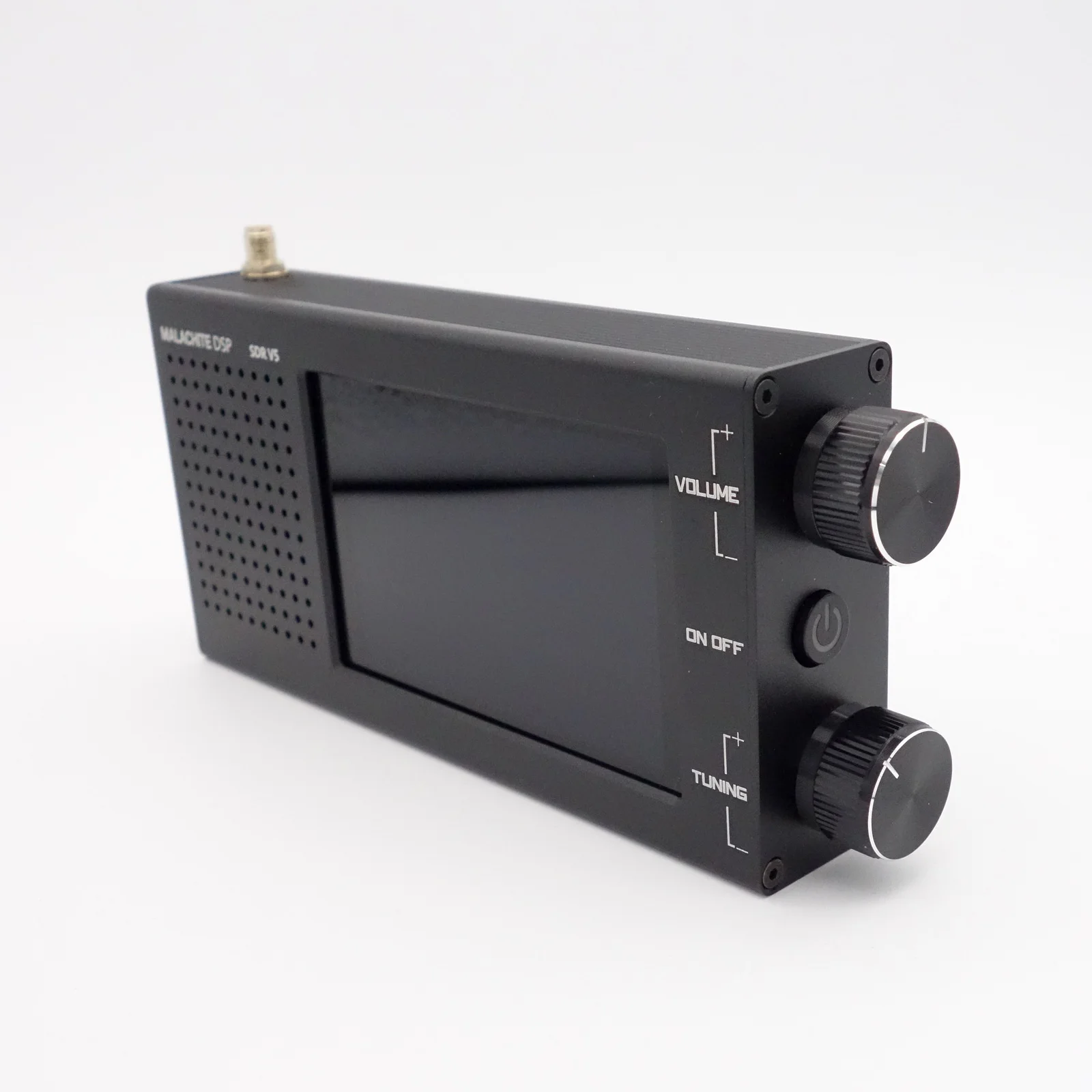 Receptor de radio V5 de malaquita Dsp Sdr 1.10d con placa opcional de metal 5000mah Am Cw Ssb Nfm Wfm