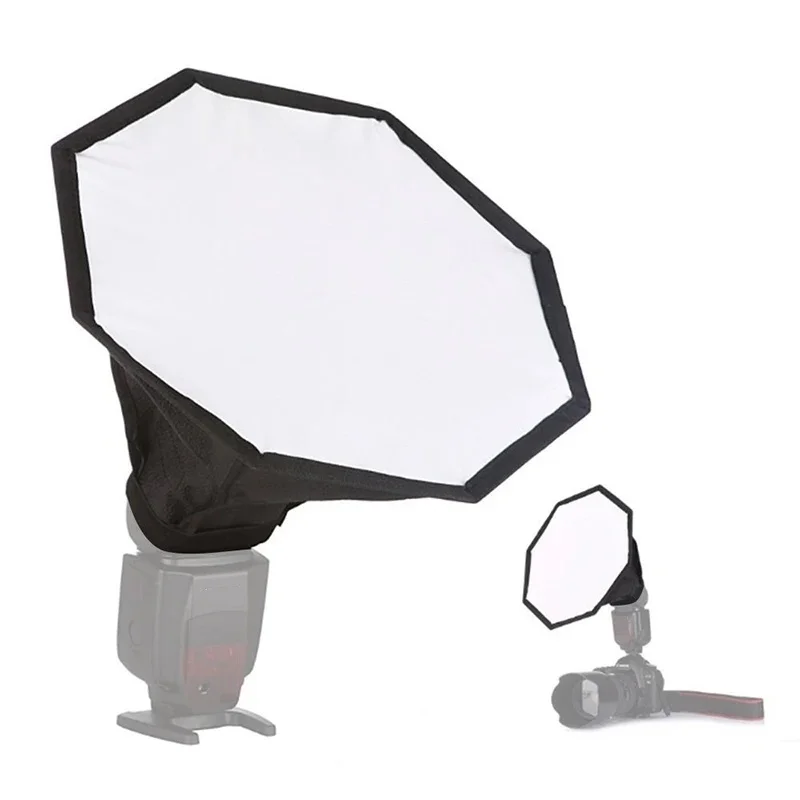 RF17 Universal Flash Light 20CM/30CM Diffuser Foldable Octagon Speedlight Diffuser Softbox For Canon/Nikon/Sony/Olympus