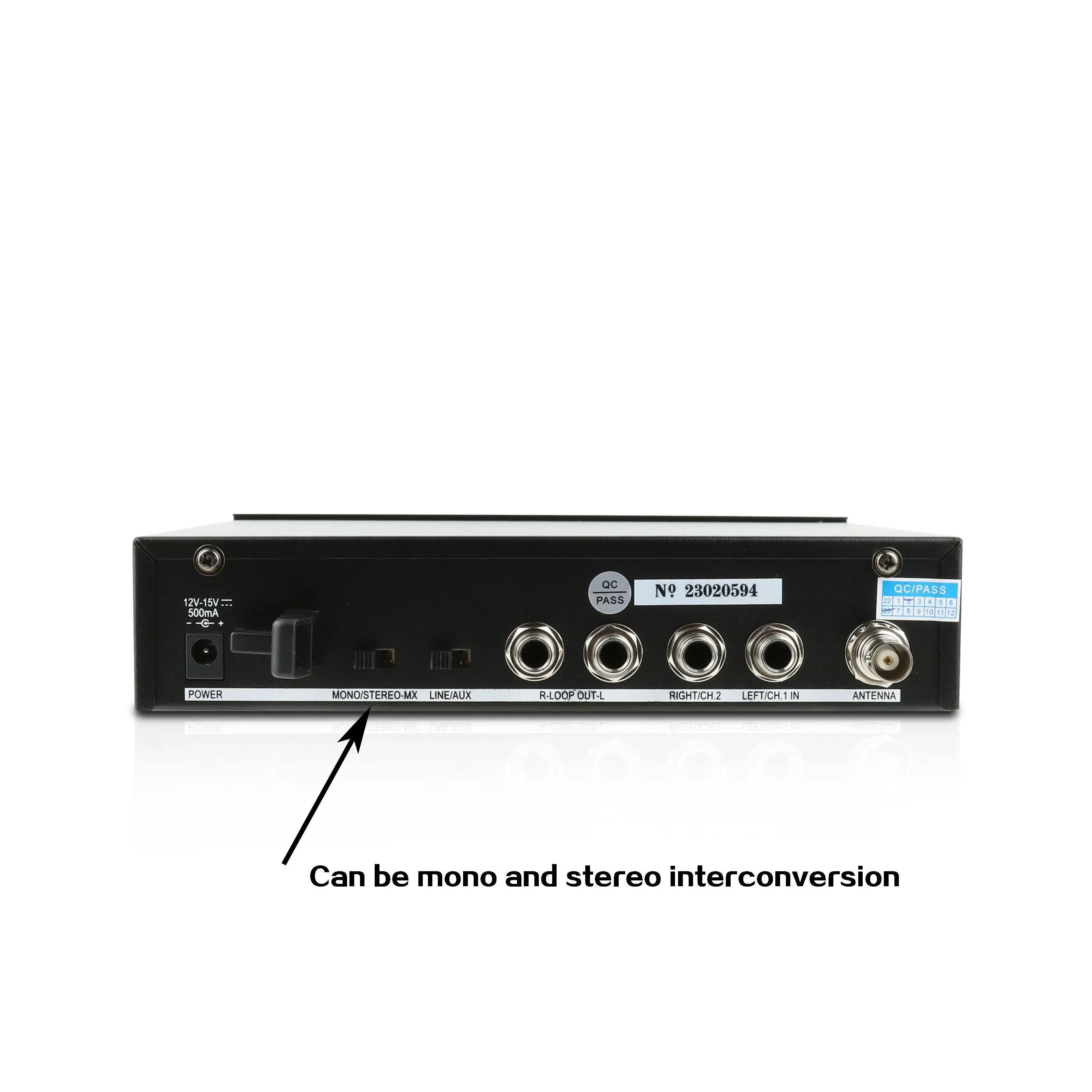 HONGUAN PSM-300 Stereo In Ear Monitor Wireless System Mono Converts to Stereo Digital Signal Processor 28 Bits for Stage Return