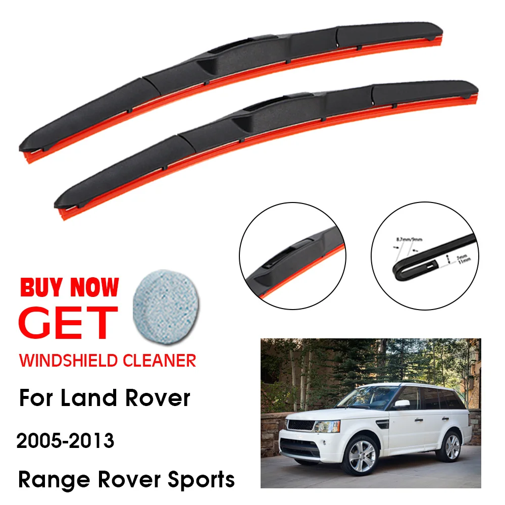 

Car For Land Rover Range Rover Sports 22"+21" 2005-2013 Front Window Washer Windscreen Windshield SilicaGel Wiper Accessories