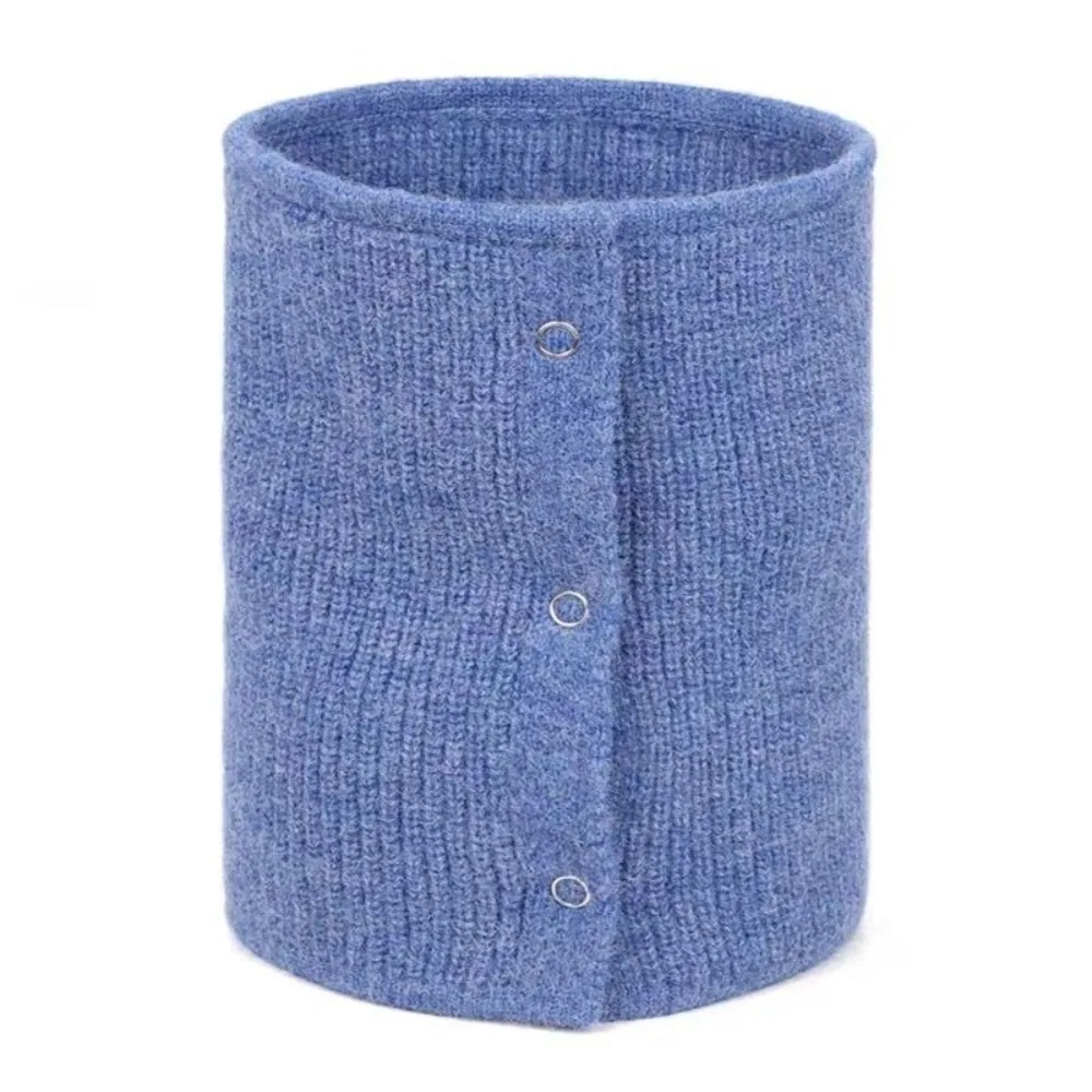 

New Windproof Neck Warmer Warm Coldproof Knitted Scarf Versatile Solid Color Tube Scarf Outdoor Sports