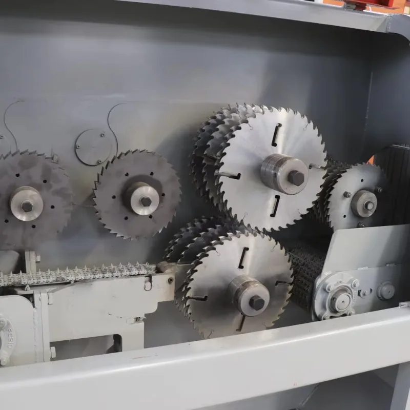 Heavy Duty Large Automatic Wood Timber Cutting Circular Blade Rip Saw Multiple Saw Cutting Machine Timber Cutting Machine