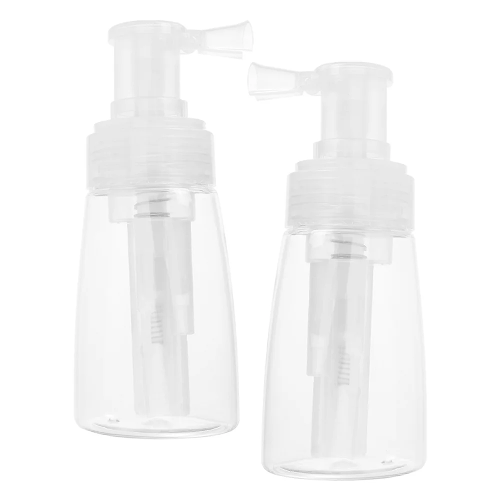 2pcs Powder Spray Container Refillable Dry Powder Bottle Sprayer For Travel Glitter Root Touch-Up Portable Dispenser Baking Hair