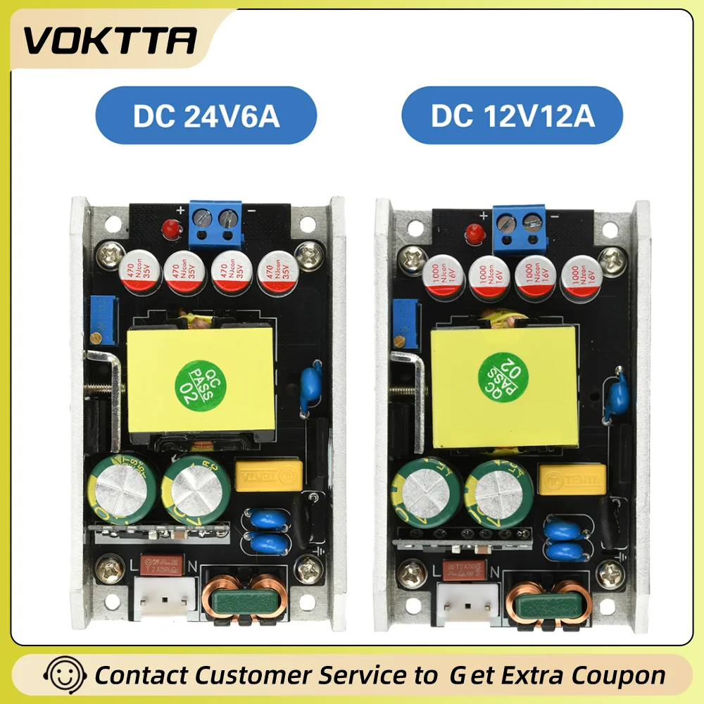 

Высокоэффективный модуль питания переменного тока 170-265 В в 24 В постоянного тока 6A 12V12A преобразователь мини-высокомощный 150 Вт импульсный преобразователь