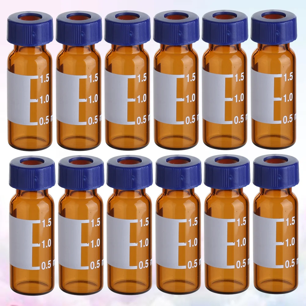 100 Buah Botol Sampel Berkualitas Tinggi dengan Tutup Sekrup Warna Amber untuk Penelitian Ilmiah Kosmetik Perawatan Kulit Botol Sampel