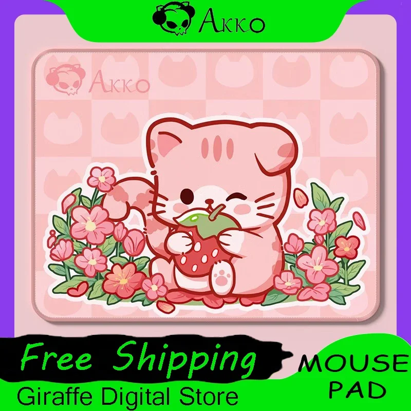 AKKO Mouse Pad Cute Cartoon Small Size 360mmX280mm Non-slip and Waterproof PC Gamer Accessories Office Girls Gifts