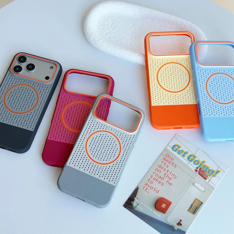 Funda de teléfono transpirable con disipación de calor para Apple iPhone 18 17 Air 16 15 14 13 Pro Max Plus, TPU suave a prueba de golpes 4