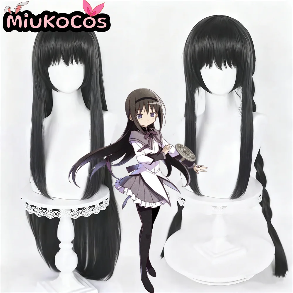 

В НАЛИЧИИ Homura Akemi Косплей Парик MiukoCosplay Аниме Puella Magi Madoka Magica Косплей