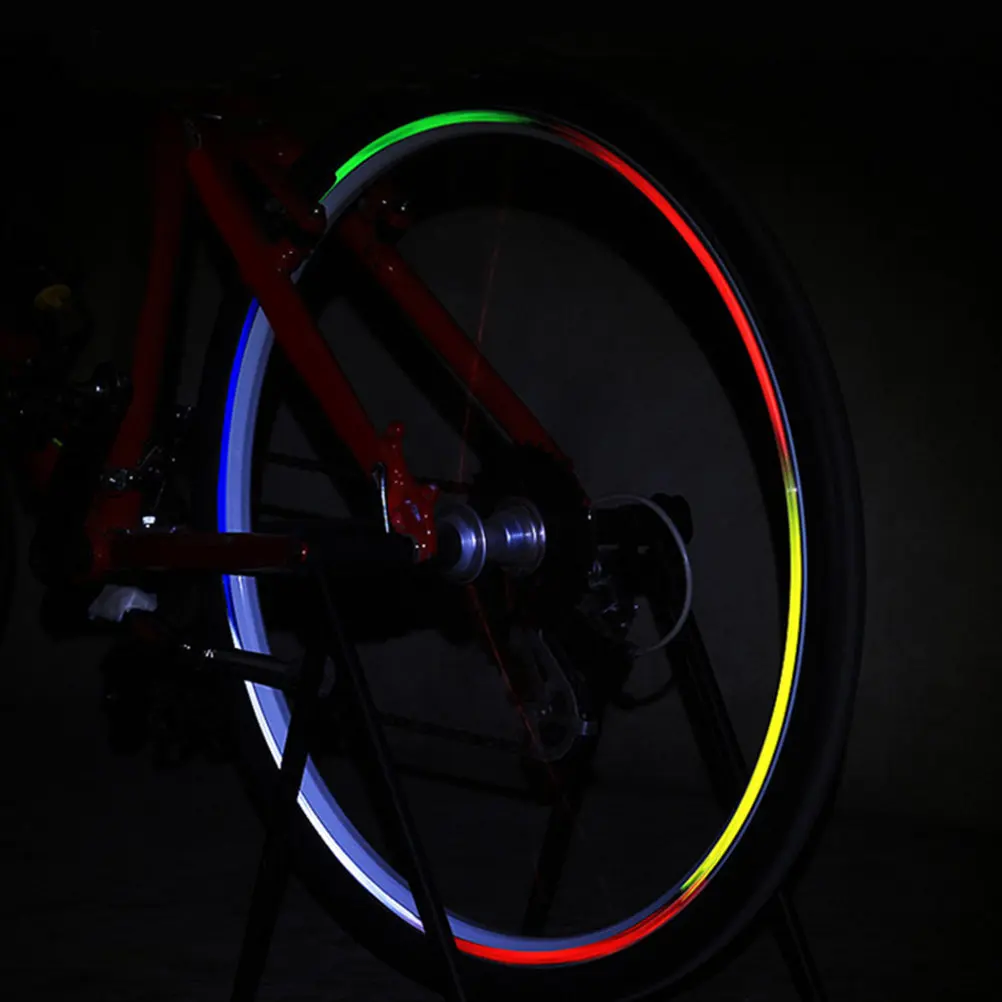 

18Pcs Reflective Glow in Dark Wheel Rim Decals for Bike Car Motorbike Truck Tires Strong Adhesive Waterproof Uv Resistant