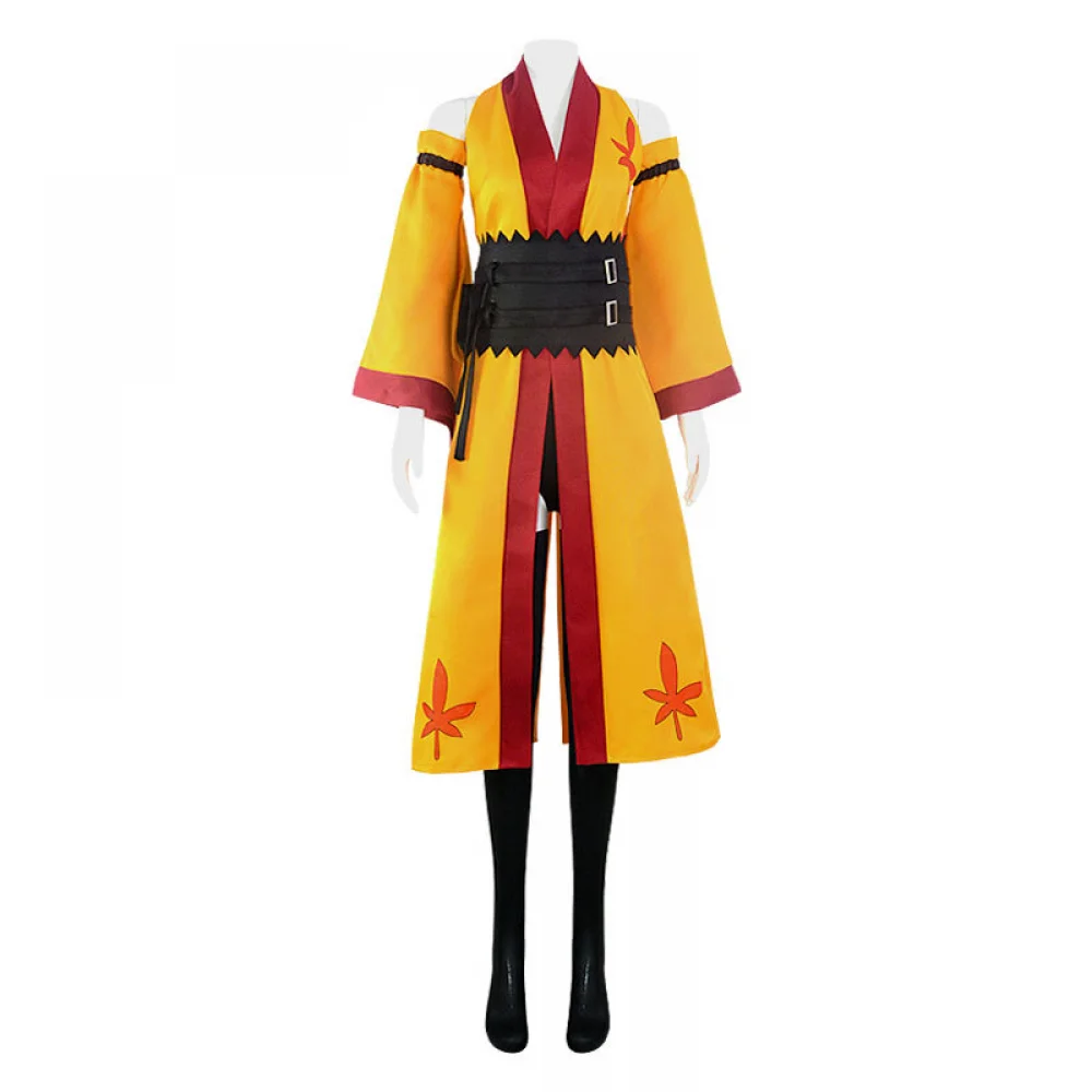 Women's Cosplay Costume  Homura Kougetsu Cosplay Outfit Full Set Uniform for Girls