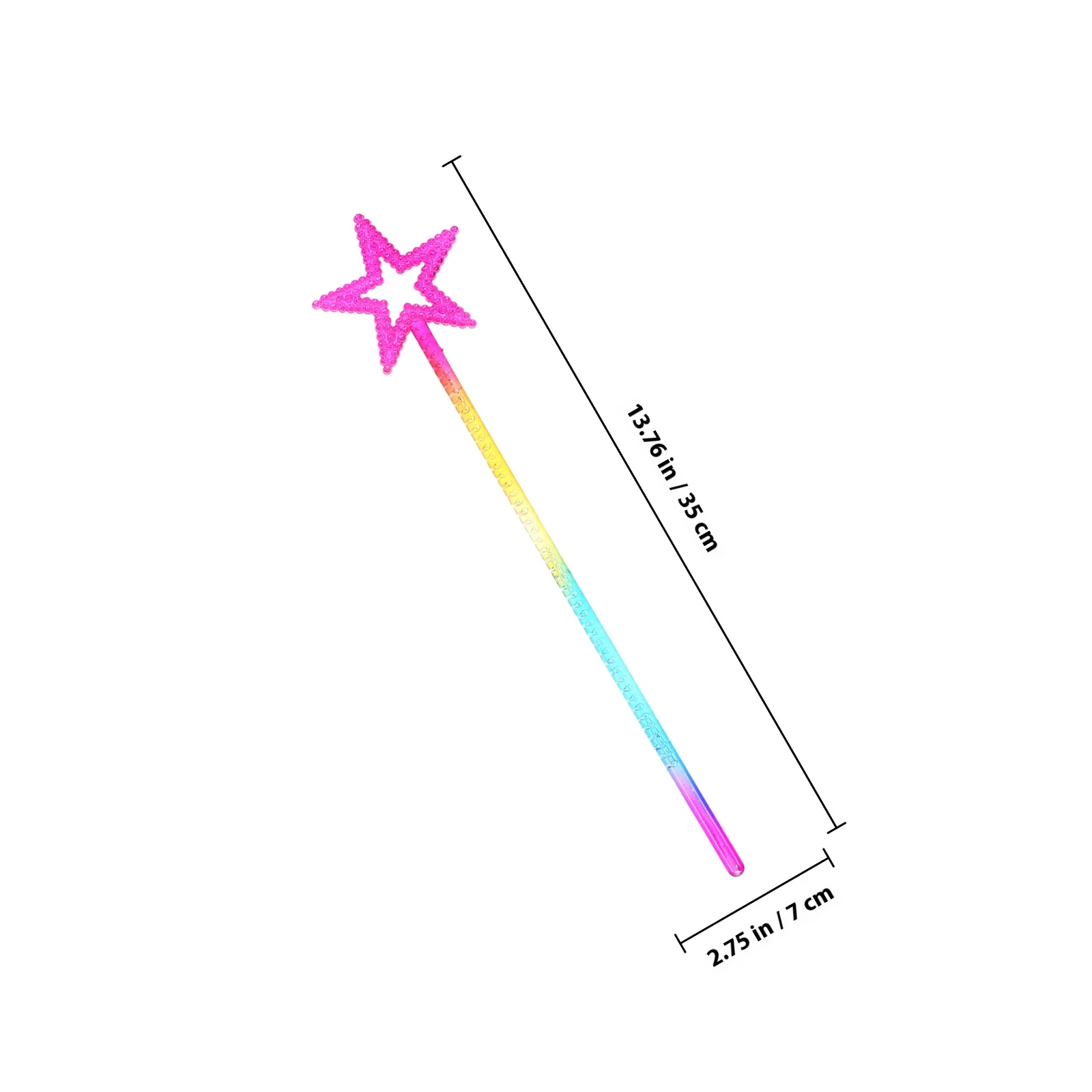 3Pcs Star Wands Fairy Wands Colorful Party Props Kids Role Play Costume Accessories Girls Celebration Supplies