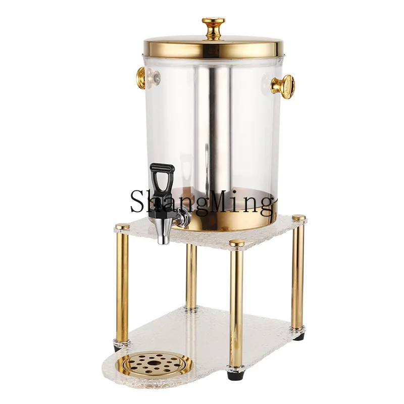 

XH gold-plated juice diced ice bucket with dragon juicer PC bucket set hotel buffet juice bucket is convenient and practical