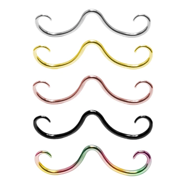 Septum Mustache Nose Ring Mustache Septum Ring Piercing Jewelry for Valentine s Day Thanksgiving Beach Engagement Girlfriend AliExpress 36