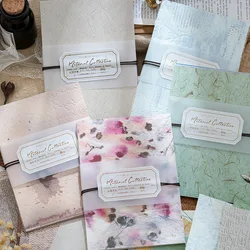 30pcs/lot Memo Pads Material Paper arrive as scheduled Junk Journal Scrapbooking Cards Retro Background Decoration Paper