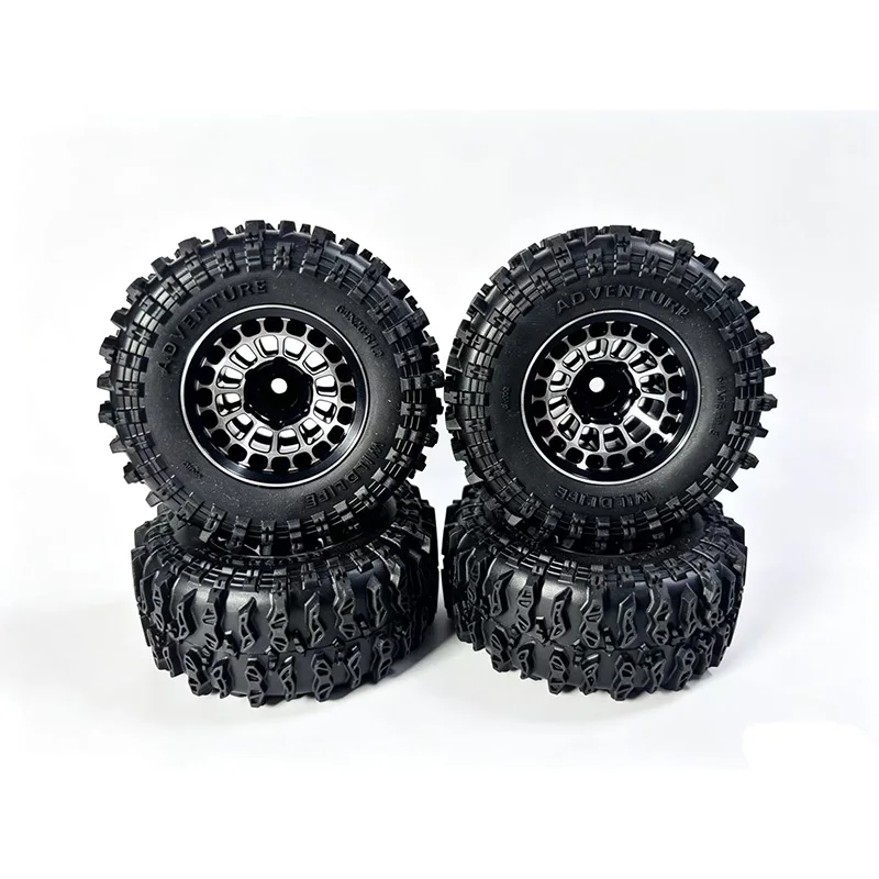 

Aluminum Alloy 1.3 Inch Beadlock Wheel Rim Tire For 1/18 Traxxas Trx4m Trx4-m 1/24 Fms24 Axial Scx24 Rc Crawler Car Tire