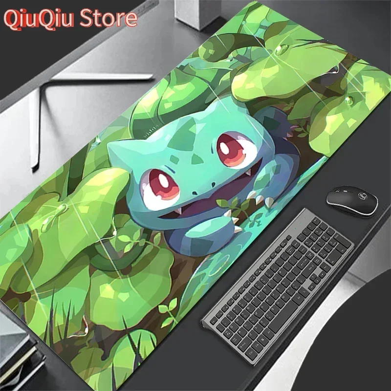

New Large PU Leather Mouse Pad Pokemon Bulbasaur Anime Mouse Mats Keyboard Pad Mousepad Pc Computer Desk Mat Student Writing Pad