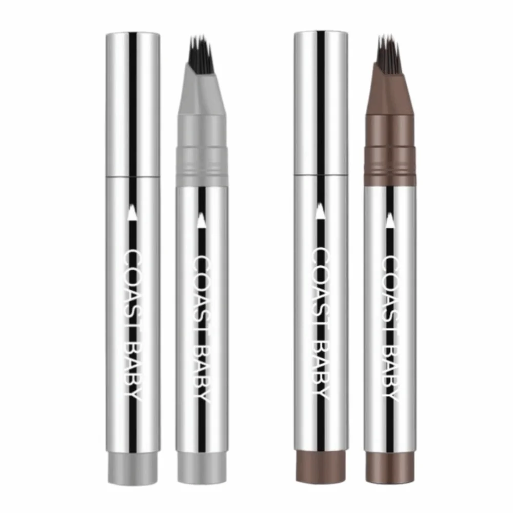 New Multi-Pronged Tip 4D Eyebrow Pencil Precise Outlining Smudge-Proof Eyebrow Tint Long-Lasting Liquid Eyebrow Pencil for Girls