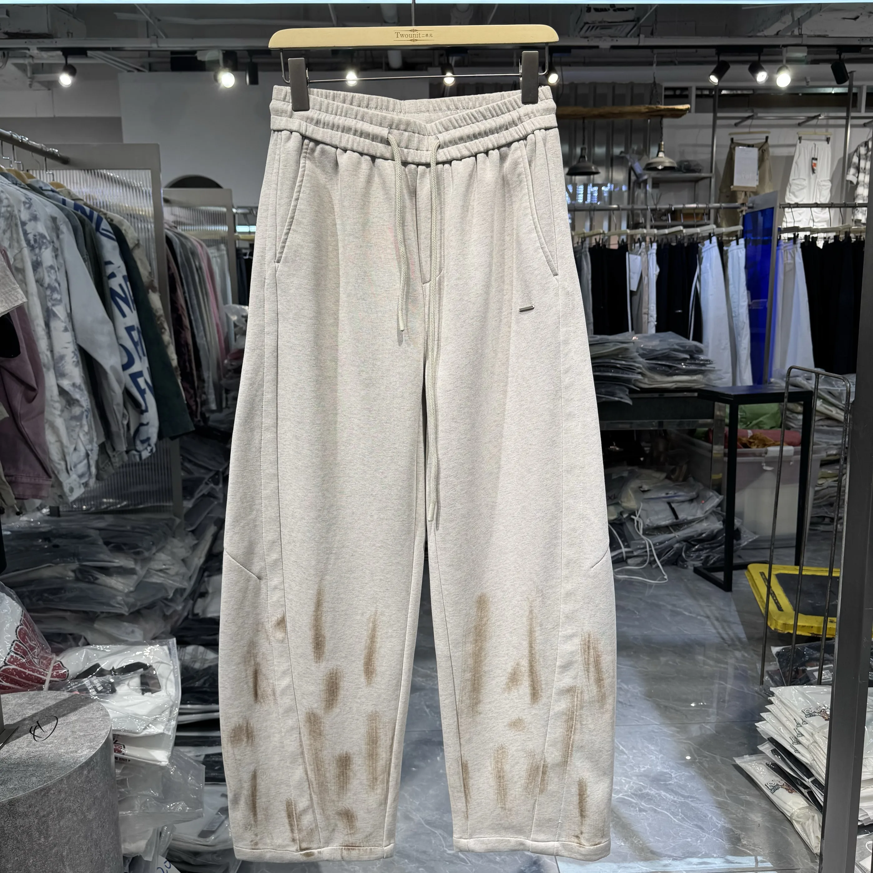 Men's Wide Leg Pants Trousers Contemporary Urban Clothing Casual Days Urban Looks Urban Men's Bottoms Everyday Fashion