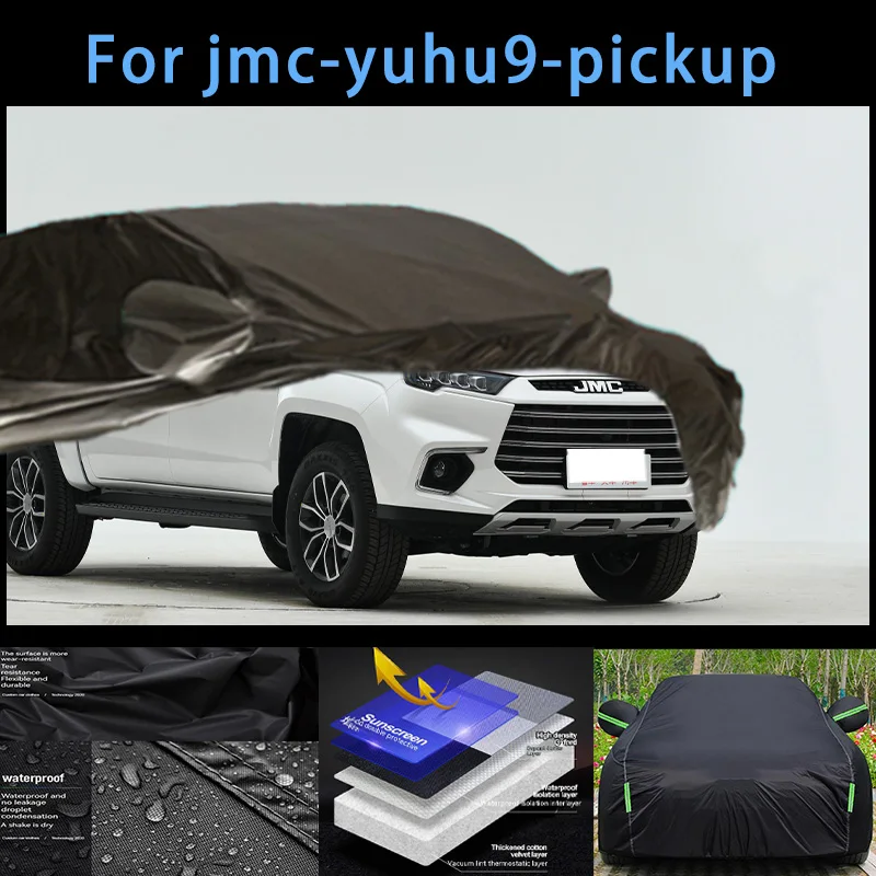 

For jmc-yuhu9-pickup Outdoor Protection Full Car Covers Snow Cover Sunshade Waterproof Dustproof Exterior Car accessories