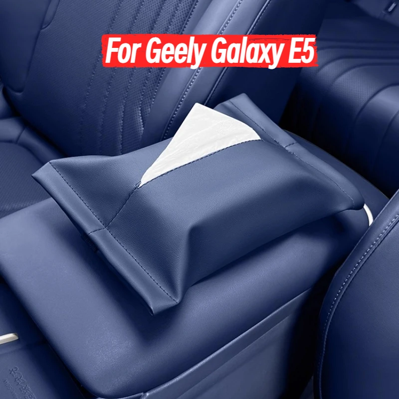 

For Geely Galaxy E5 Tissue Box Car Visor Hanging Paper Box Seat Tissue Bag Interior Supplies Interior Storage