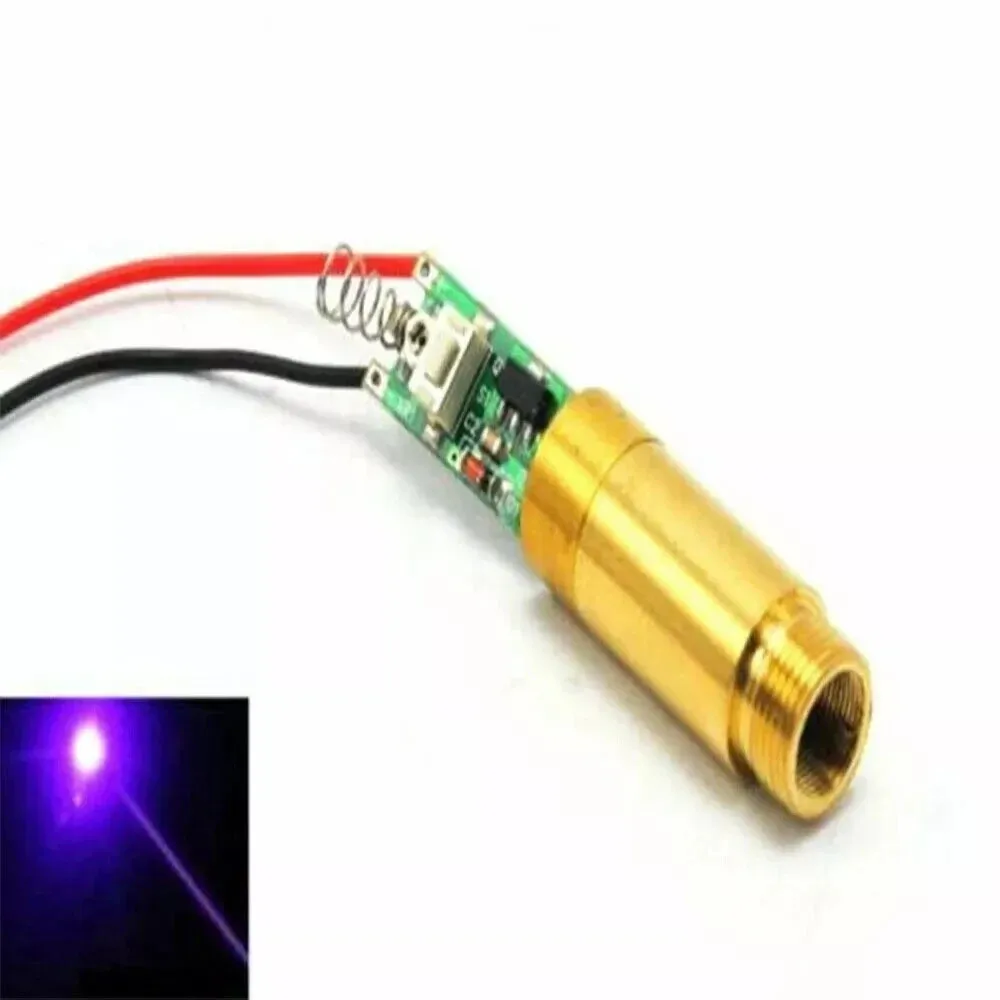 405nm 20mW 50mW 100mW Violet/Blue Dot Laser Diode Module w/ Driver & Spring