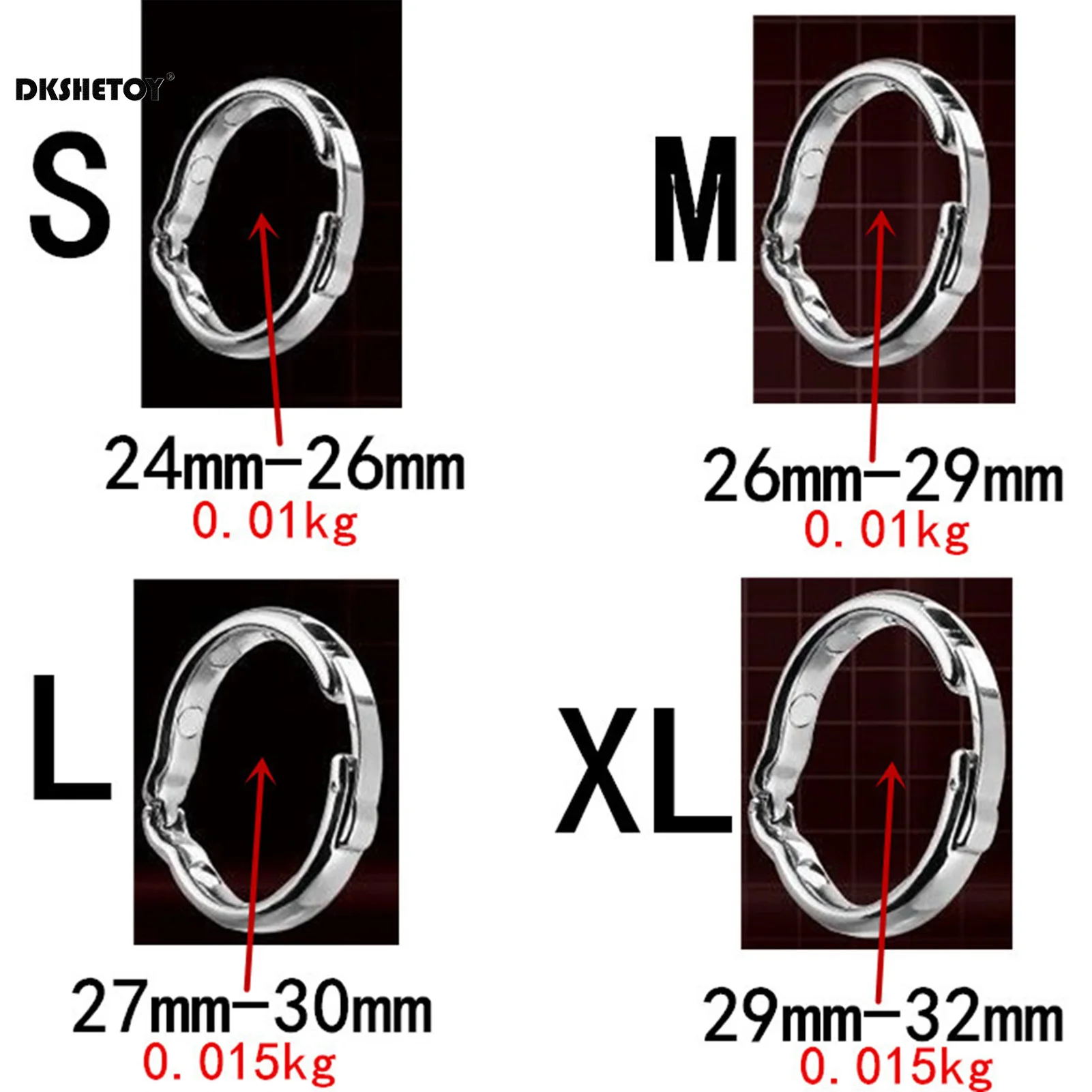 男性用ステンレス製ペニスロック,コックリング,メタルリング,射精遅延,bondageリング,男性の反射,大人のおもちゃ,サイズs,m,l,xl