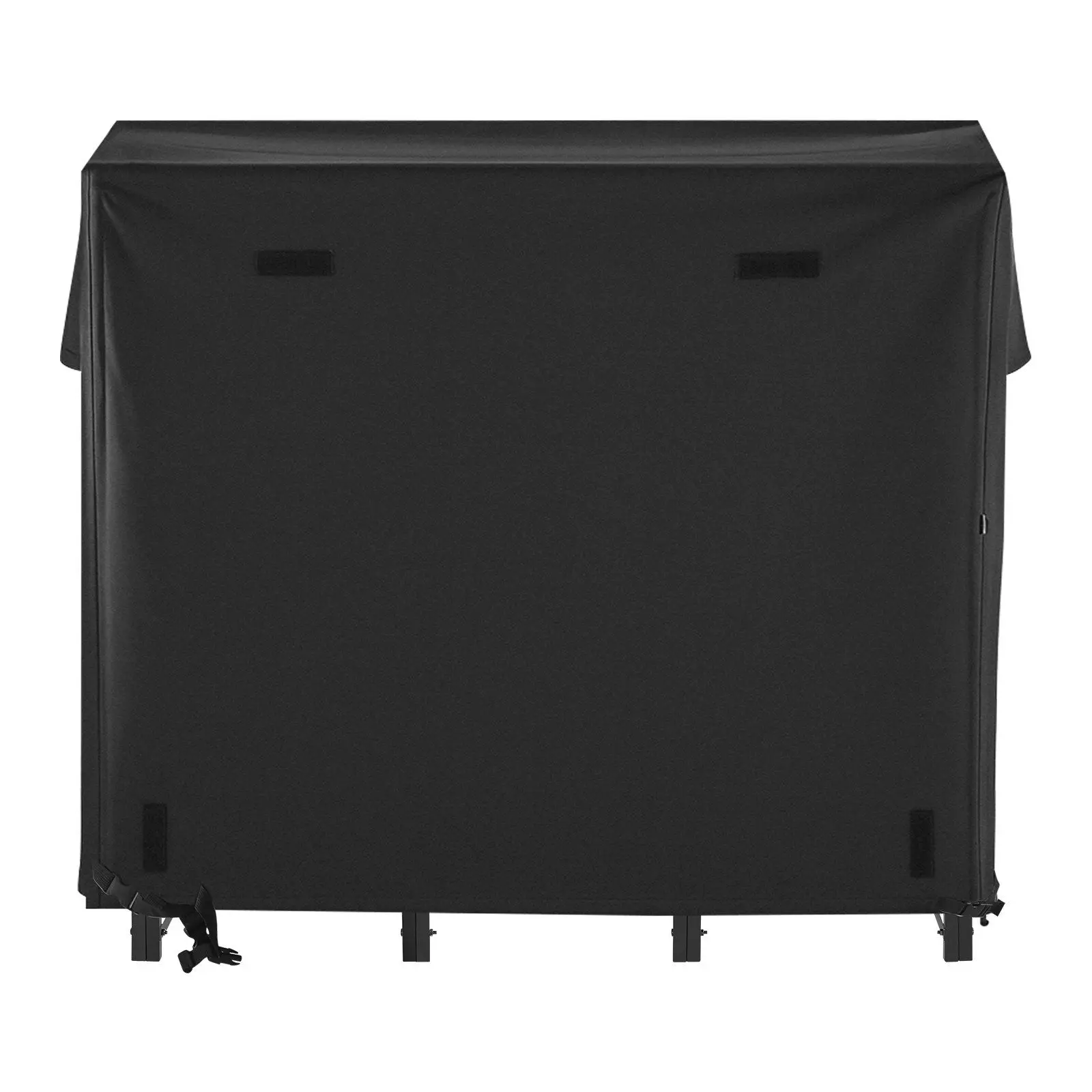 

4-футовая уличная стойка для дров с водонепроницаемой крышкой, металлический держатель для хранения шнура 1/4, вес 400 фунтов, деревянная стойка для хранения с порошковым покрытием