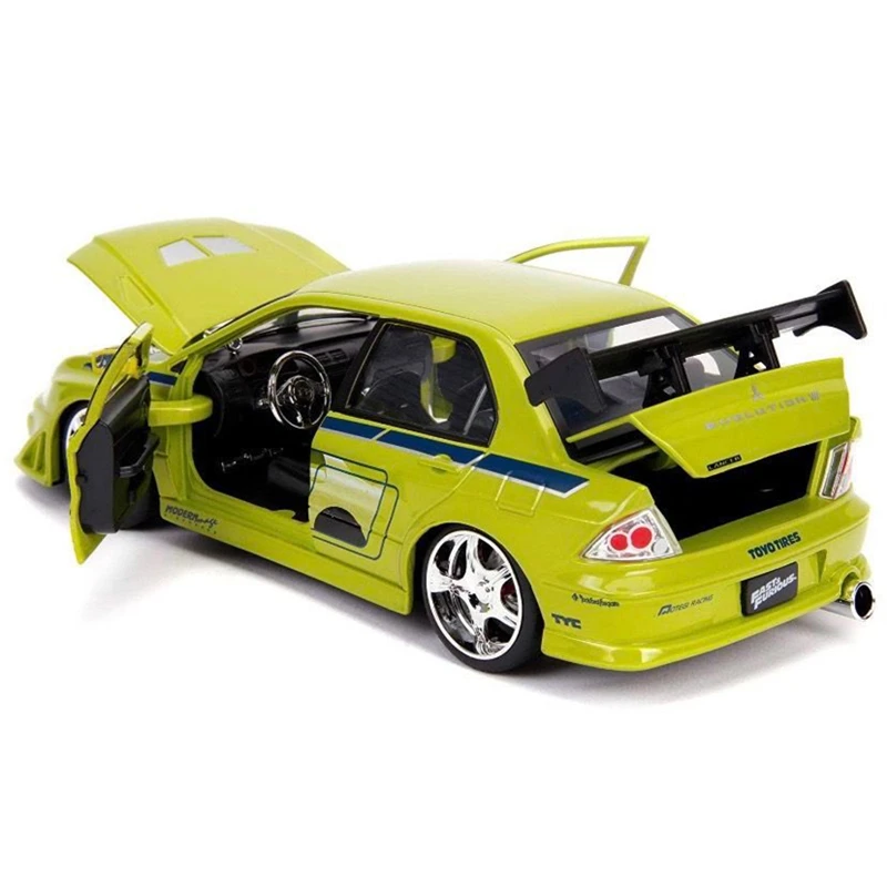 طراز سيارة لانسر إيفولوشن الرياضية ، سيارات لعبة معدنية ، نموذج سيارة سباق ، هدايا جمع المحاكاة ، 1:24