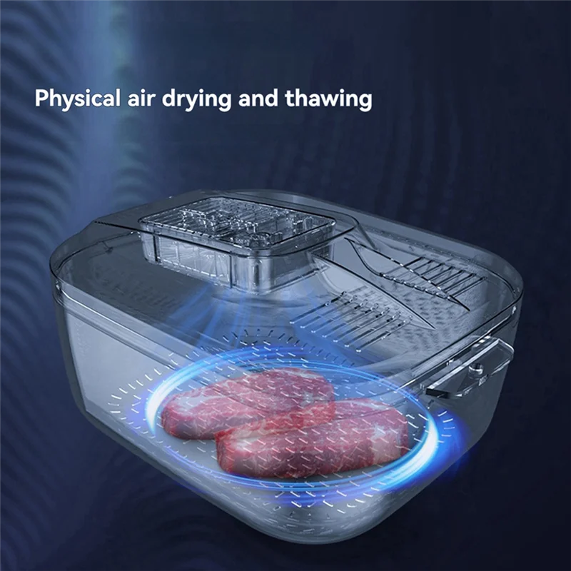 ABRB-Smart Defroster For Thawing Of Defrosting Tray For Meat - Home Use Temperature Control Device With Draining Basket
