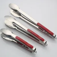 Stainless Steel BBQ Grilling Tong Salad Bread Serving Tong Non-Stick Kitchen Barbecue Grilling Cooking Tong Kitchen Accessories