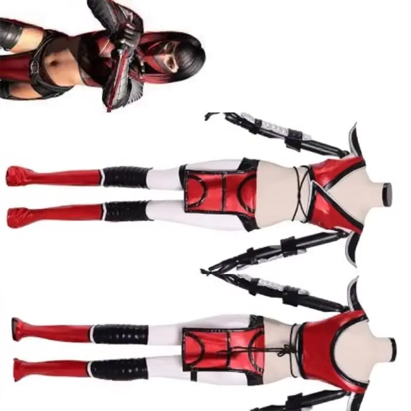 

Game Mortal Kombat Skarlet Cosplay Costume Sexy Battle Women Suits Halloween Carnival Party Outfits