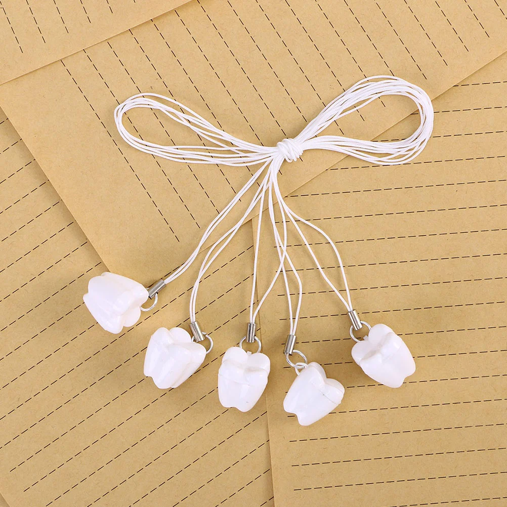 12 Pcs Baby Tooth Storage Necklace Plastic Holder Lovely Saver Convenient Accessory Reusable