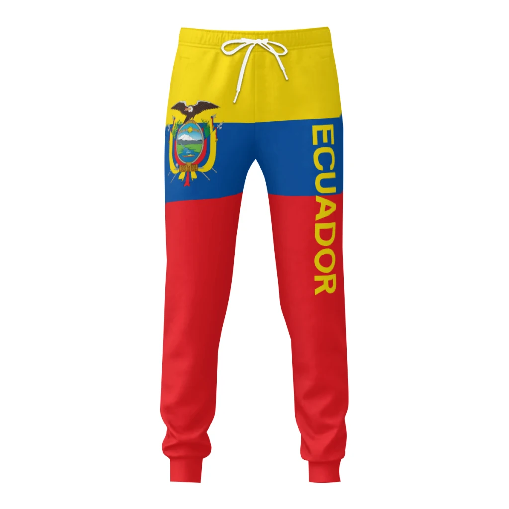 

Мужские спортивные штаны с эмблемой и флагом Эквадора, брюки с карманами для бега, футбола, многофункциональные спортивные штаны с завязкой