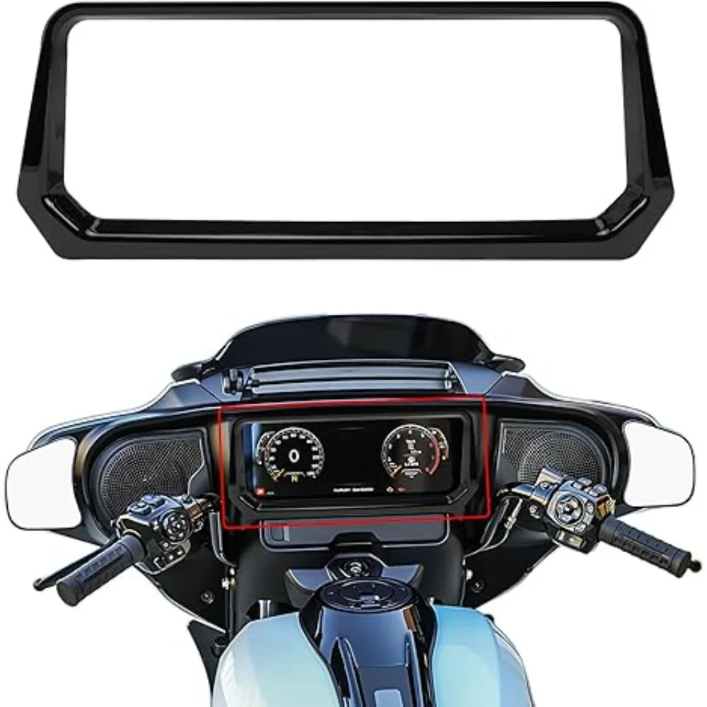 

Motorcycle Inner Fairing Dashboard Trim Kit Speedometer Gauge Trim Cover for Harley Road Glide CVO Road Glide ST 2024