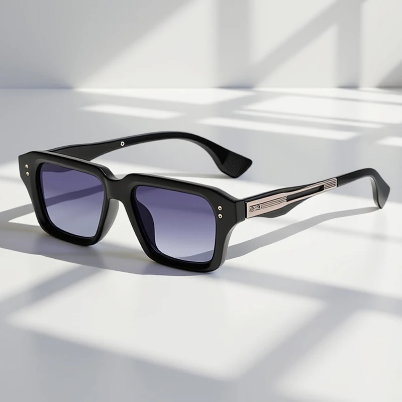 

High-end Square Sunglasses Men Women Luxury Business Sun Glasses Fashion Daily Decorative Outdoor Shades UV400