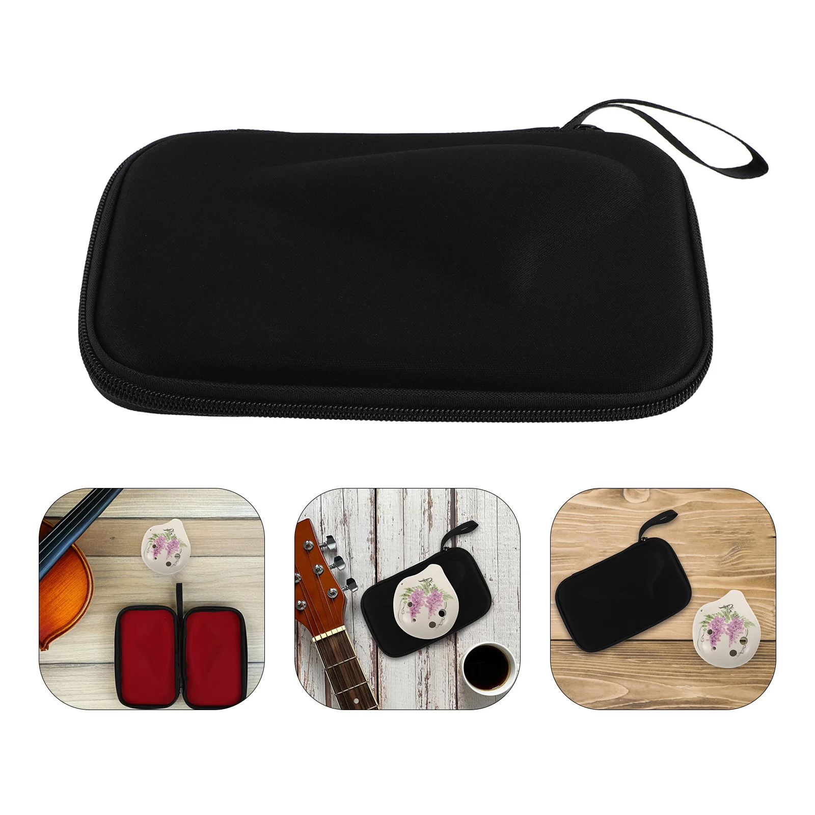 

12-Hole Ocarina Storage Case Eva Hard Shell Portable Shockproof Travel Case For Instrument Protection Outdoor Music Performance