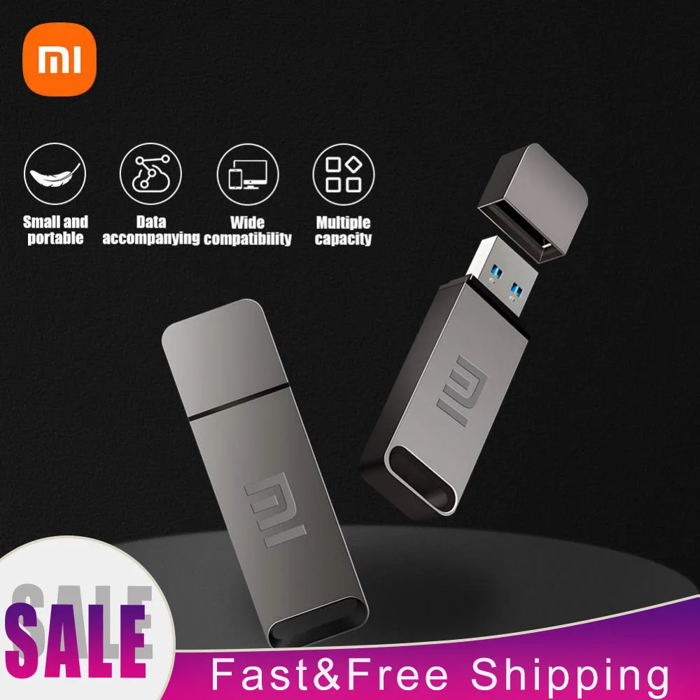 Xiaomi 16tb unidade flash usb3.2 transferência de alta velocidade metal tipo c u flash ssd portátil mini unidade flash memória à prova dwaterproof água u drive