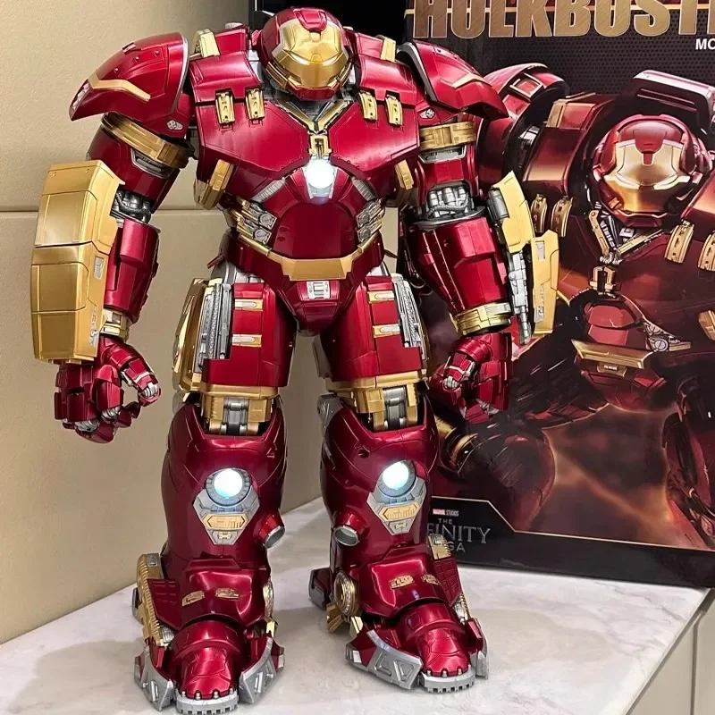 Oferta Imperdível: Boneco de Ação Homem de Ferro Fondjoy - Escala 1/7, Modelo de Personagem com Armadura Hulkbuster Montável, Presente Colecionável