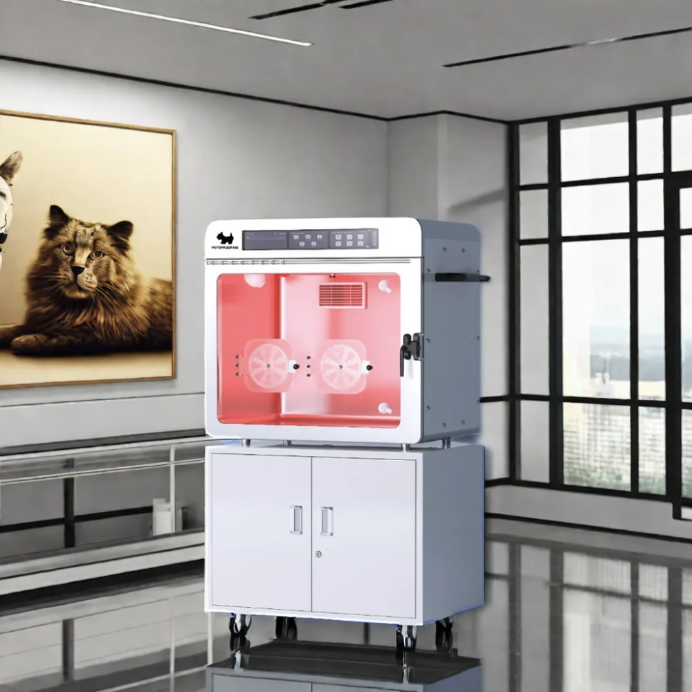 Professional Veterinary Clinic Healthcare Equipment Hospital Pet IcCU Cage Pet Vet Monitoring Compartment Animal Inpatient Cage