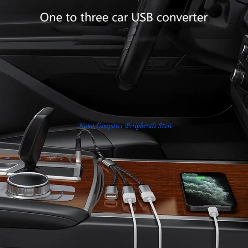 

F68C 2/3 в 1 USB C OTG адаптер типа C к USB 2.0 Многофункциональный разветвительный кабель