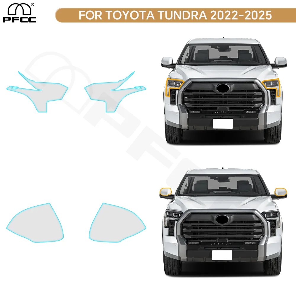 Pre-cut PPF Car Headlight Rearview Film For Toyota Tundra 2022-2026 TPU Protection Film Anti-scratch Clear Bra Repairable Cover