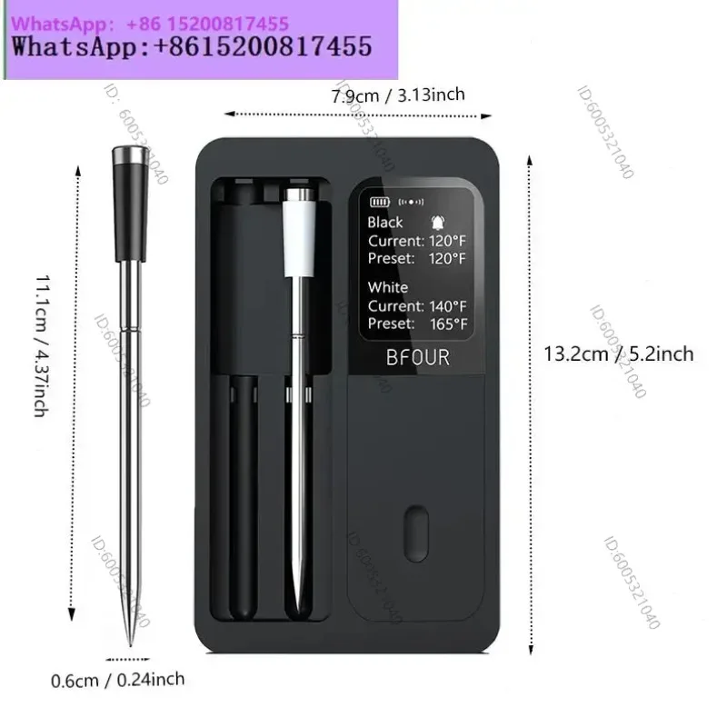 Wireless Bluetooth BBQ Thermometer Meat Thermometer with Display