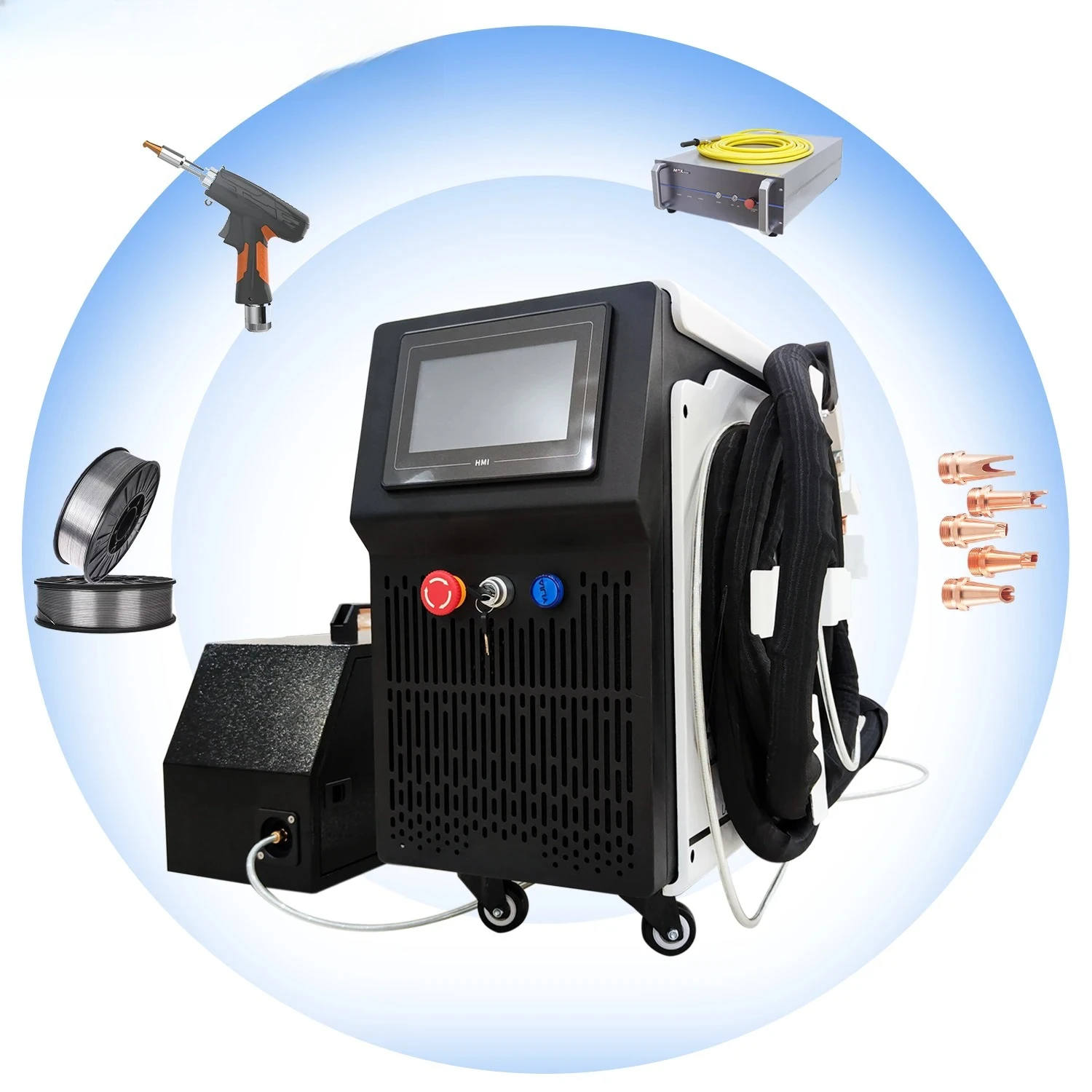 Factory Price 1500W Air Cooler  Welding Machine 3 in 1 Welding Cutting Cleaning Por     Welder MAX 1500W