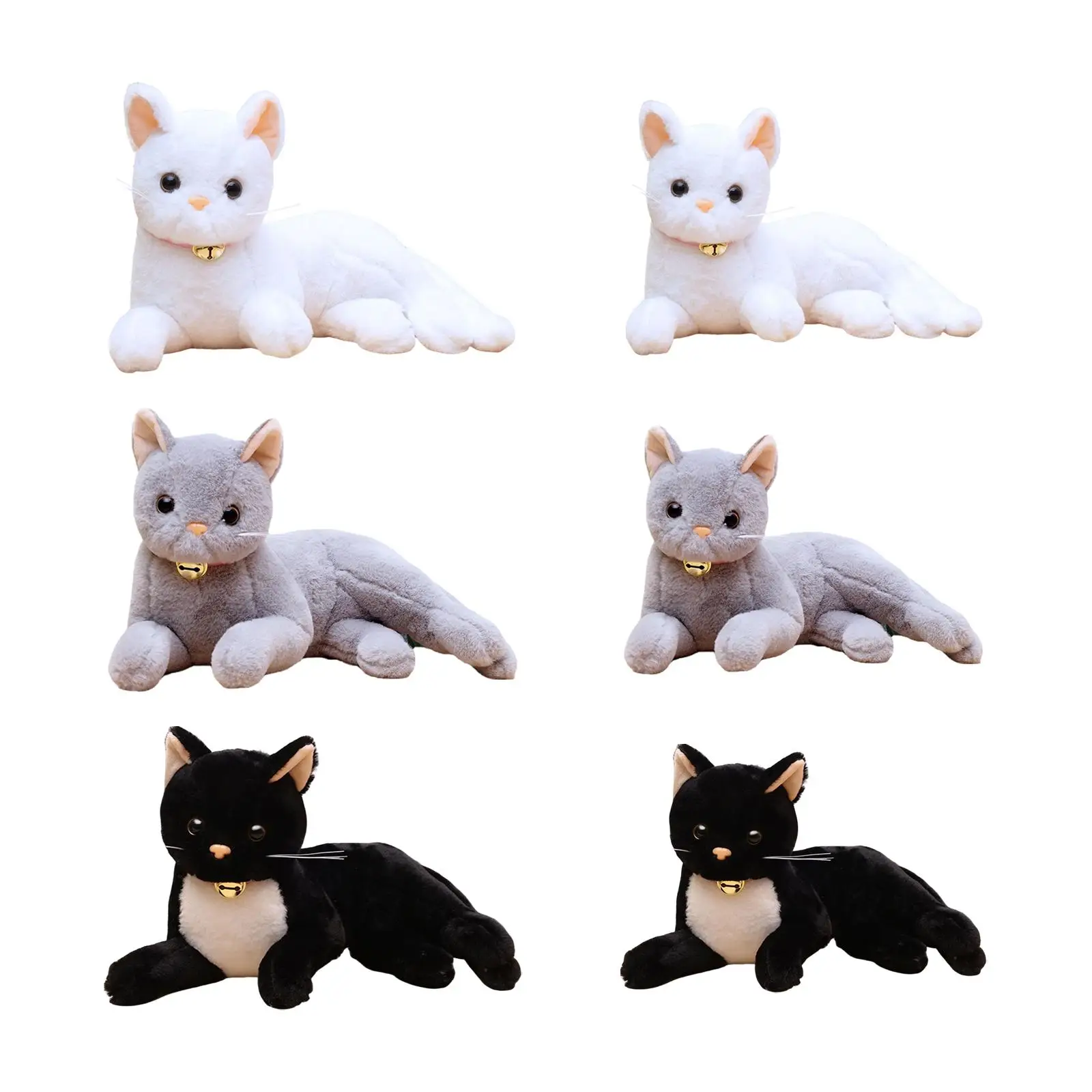 Plüschkatzen-Kuscheltiere, kuschelig für Raumdekoration, Schlafenszeit, Freund, Urlaub