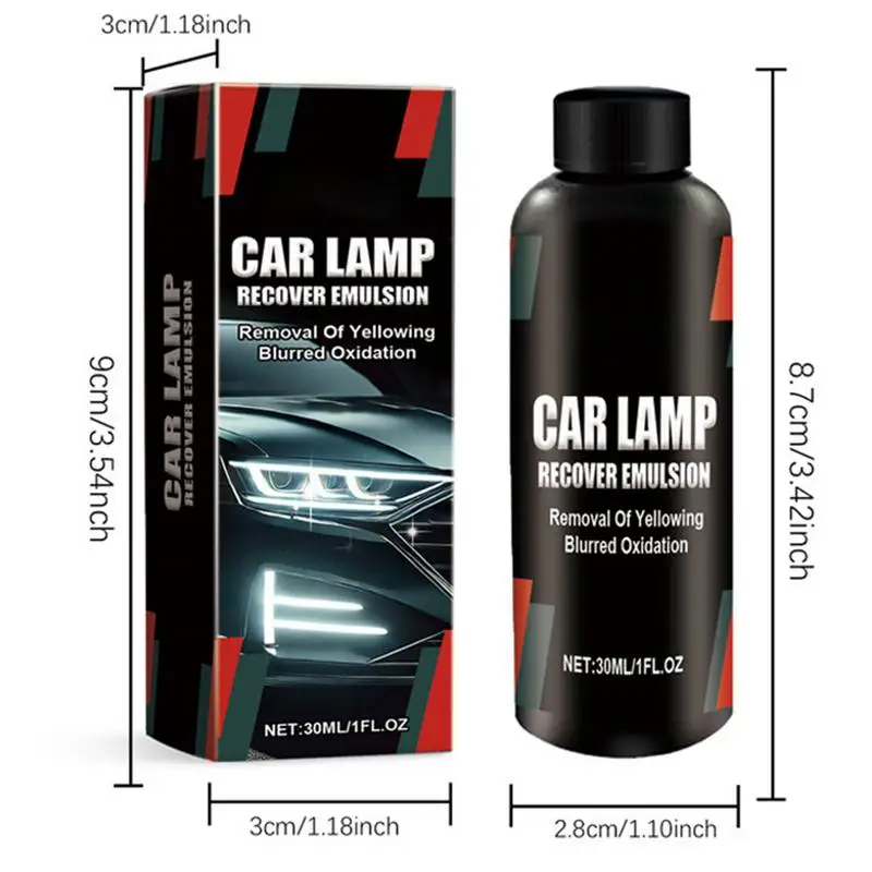 Car Headlight Restoration Polishing Repair Fluid Headlamp Repair Car Light Polisher Cleaning Paste Paint Care Refurbish Agent