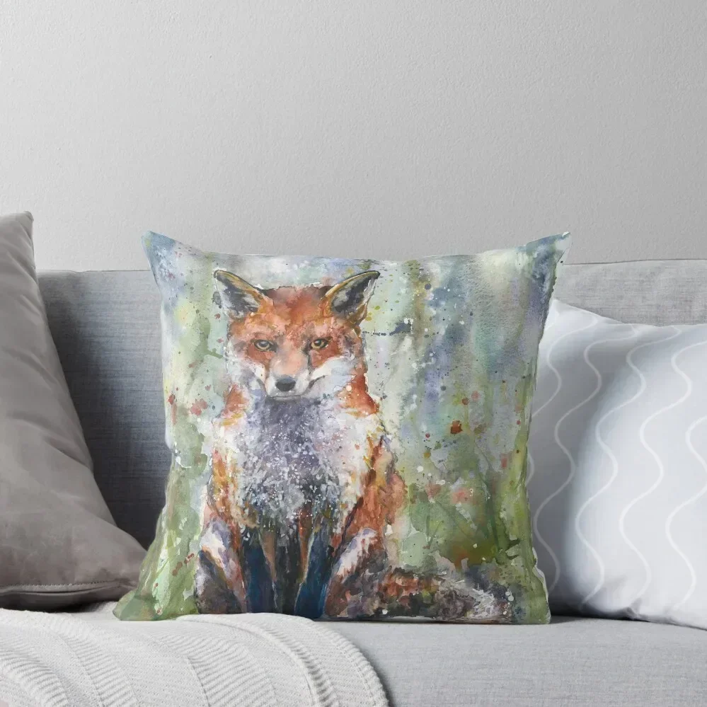 

Fox watercolour Naomi Neale watercolor Throw Pillow Pillows Aesthetic Sofa Pillow Cover Couch Pillows Luxury Pillow Cover